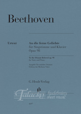 To the Distant Beloved op. 98 for Voice and Piano - Medium Voice